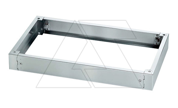 Уголки с бок. панелями цоколя EMOX 100x400мм (ВxГ), нерж. сталь, 2шт