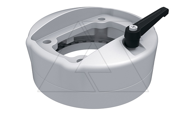 Держатель панели поворотный (310°) ETR120 с фиксацией, ⌀130мм, RAL7035, m=1,3кг