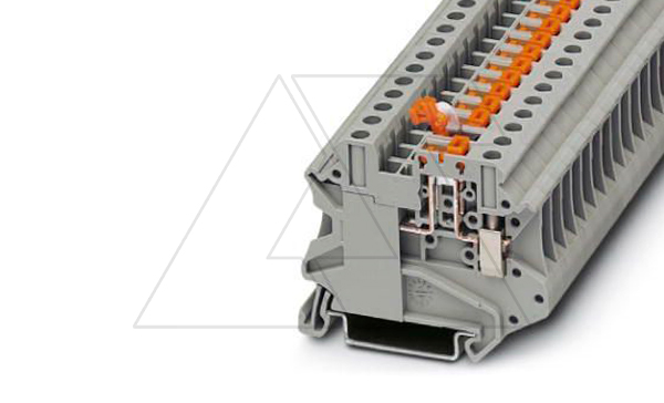 Клемма с ножевым размыкателем UT 4-MT /6,2mm, винтовая, 2 присоед., 4(max 6)mm2, 20A, 500V, серая