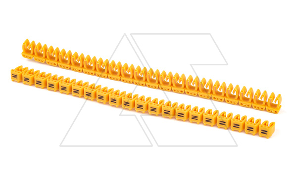 Маркировка кабельная KE2 d=1,5...2,5mm - «N» (желтая) упак.200 шт