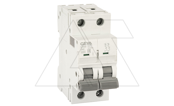 Авт. выключатель GYM9-2P-40D, 2P, 40A, хар-ка D, 6kA, 2M