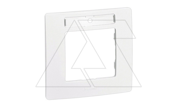 Etika - Рамка 1 пост, с держателем для маркировки (белый)