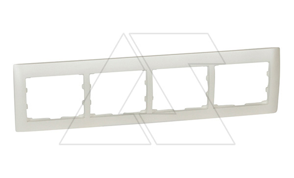 Galea Life - Рамка на 4 поста горизонтальная, Pearl