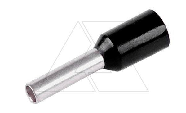 Каб. наконечник H6,0/20 SW черный 6мм2, упаковка 100шт.