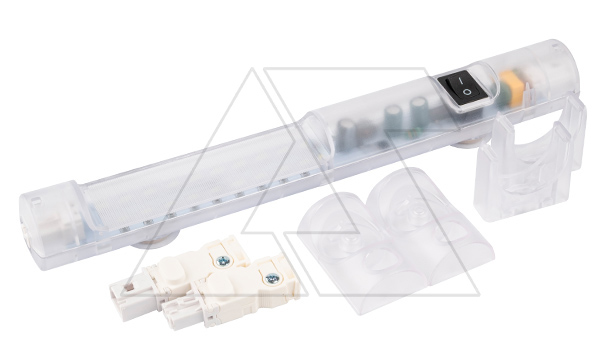 Светильник светодиодный SCL 3W 48-265VAC 300Lm с выкл., крепл. винт/магнит/клипса, 252х32мм, разъемы в компл.
