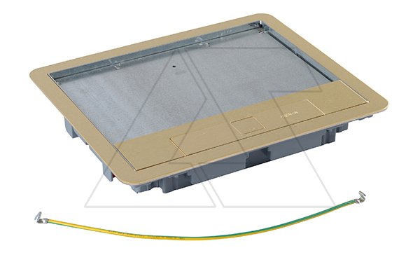 Крышка под покрытие до 8mm для коробки 12/18М, латунь