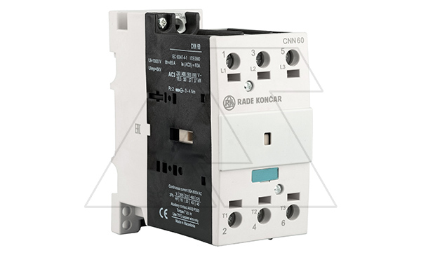 Контактор CNN 60 00 220/230V 50Hz, 3P, 60A/(85A по AC-1), 30kW(400VAC), 220/230VAC