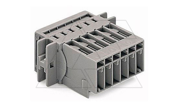 Разъем внешний 12-контактный универсальный штепсельный, к-т "вилка+розетка" монтаж на панель