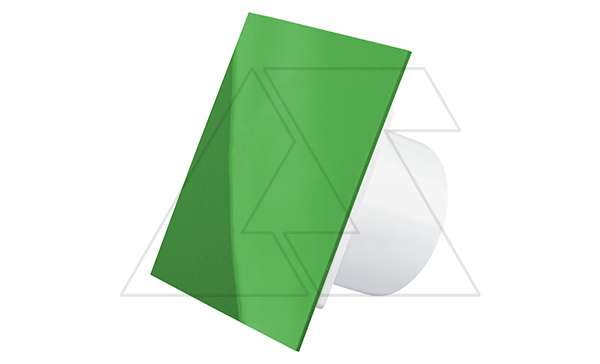 Панель декоративная для вентиляторов dRim Ø100/125мм, универсальная, пластик, зеленый (стикерованный)