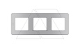 Inspiria - Рамка 3 поста (алюминий) от интернет-магазина amperkin.by