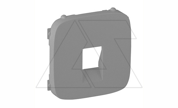 Valena Allure - Лицевая панель для аудиорозетки с пружинными зажимами одиночной, алюминий