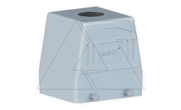 Корпус разъема, размер H32B, кабельный, верхний ввод M32, металл, IP65, RAL 7037