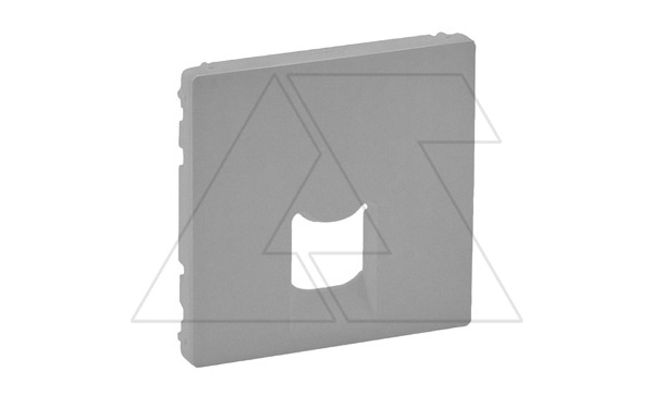 Valena Life - Лицевая панель для одиночных телефонных/информационных розеток, алюминий