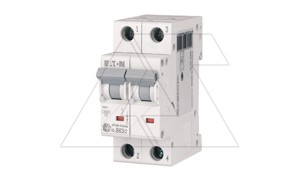 Авт. выключатель HL-B63/2, 2P, 63A, хар-ка B, 4.5kA, 2M