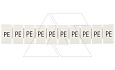 Маркировка клеммных модулей CA509/K5/H/PE для клемм 5mm, гориз. "PE" (упак. 100шт.) от интернет-магазина amperkin.by