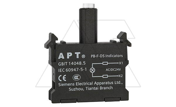 Блок индикатора, белый, LED, 220VAC/DC, монтаж на адаптер, для PB1 и PB3 серий