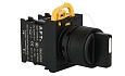 Переключатель PB3E, черный, I-0<-II, возврат, 2NO, 6A 230VAC/24VDC, без подсветки, 22mm, IP65 от интернет-магазина amperkin.by