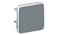 PLEXO - Переключатель промежуточный , IP55, пруж. зажимы, серый