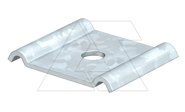 Фиксатор GKS 50 11 FS для подвеса или крепления проволочных лотков к поверхности, с отверстием Ø11мм, гальван. оцинк.