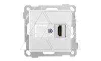 21 - Розетка 1xHDMI, белый