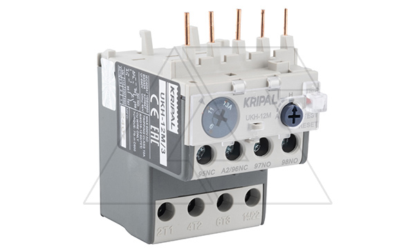 Реле тепловой перегрузки UKH-12M, It=9_13A, 1NO+1NC, CLASS 10A, прямой монтаж для UKC(D)-6_16M