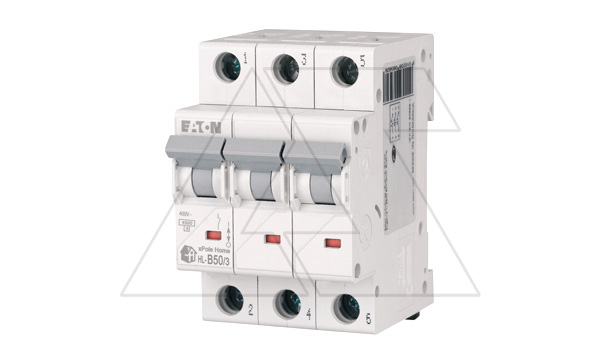 Авт. выключатель HL-B50/3, 3P, 50A, хар-ка B, 4.5kA, 3M