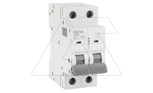 Авт. выключатель GYM9H-2P-20C, 2P, 20A, хар-ка C, 10kA, 2M