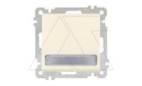 21 - Выключатель с подсветкой, с маркировкой, пруж. зажимы, сл.кость
