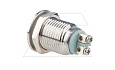 Индикатор FM12L, белый, LED 24VAC/DC, 12mm, винт. зажим, нерж. сталь, IK10, IP67 от интернет-магазина amperkin.by