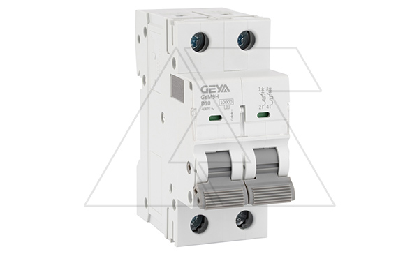 Авт. выключатель GYM9H-2P-10D, 2P, 10A, хар-ка D, 10kA, 2M