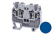 Мини-клемма проходная CXM2.5BU /5x37mm, DIN15, пружинная, 2 присоед., 2,5(max 4)mm2, 24A, 1000V, синяя от интернет-магазина amperkin.by