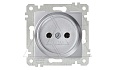 Rita - Розетка 2P, нерж. сталь от интернет-магазина amperkin.by