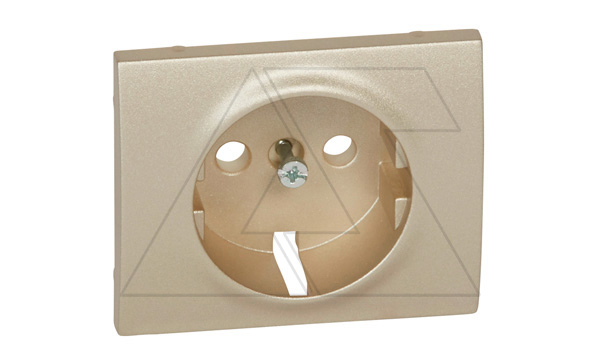 Galea Life - Обрамление для розетки 2Р+Е нем.стд., Titanium