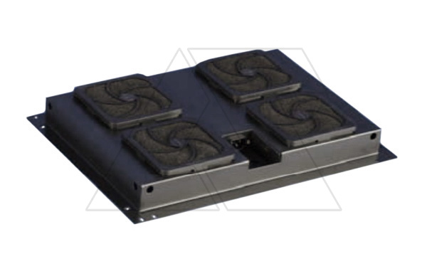 Блок вентиляторов (4шт) для шкафов серии K8, черный