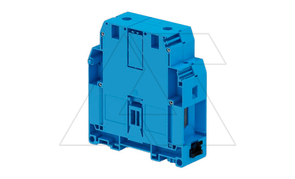 Клемма ZS240-BL/36 винтовой зажим, для нейтрали, 415А, 1000В, синий
