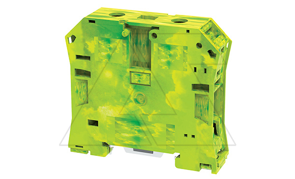 Клемма защитного проводника CGT50/70N /20x77mm, винтовая, 2 присоед., 70mm2, желто-зеленая