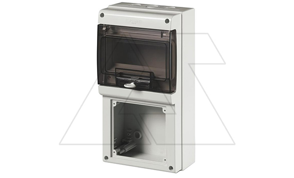 Щит комбинированный навесной M340, 8M + 1x 136x125mm, 184x340x106mm, IP66, серия DOMINO