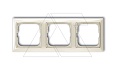 Basic 55 - Рамка на 3 поста (шале-белый) от интернет-магазина amperkin.by