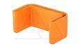Колпачок US 3 KS OR защитный для П-образных стоек US 3, оранжевый, полиэтиллен от интернет-магазина amperkin.by