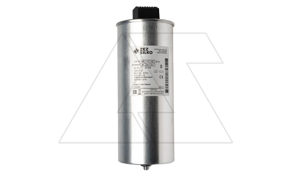 Конденсатор CSADG-0,44/10N, трехфазный, 10kVAr(440VAC), 8,3kVAr(400VAC), MKP заполненный газом, S=16mm², нормальный режим, IP20