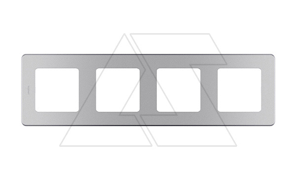 Inspiria - Рамка 4 поста (алюминий)