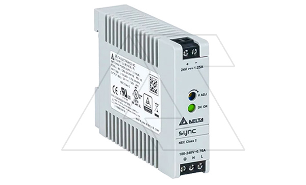 Блок питания импульсный Sync, 30W, 1.25А, 85_264VAC (120_375VDC) / 24VDC, DIN35, винт.клеммы, пл.корпус