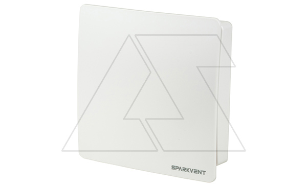 Вентилятор MZ-100 SW, без управления, белый, короткий патрубок 38мм, Ø100мм, вал на подшипниках, обратный клапан, 230В, 9,5Вт, 95м³/ч