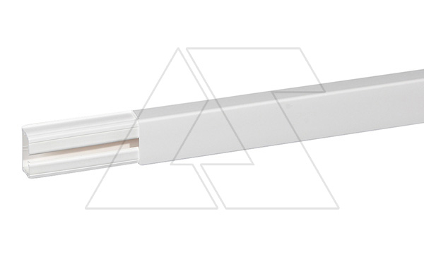 DLP - Мини-канал, без перегородки, 1 секция, 40х20 белый, ПВХ