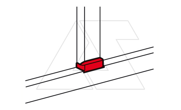 DLP - Плоский Т-отвод для кабель-канала 50х105, для перехода на кабель-канал шириной 105мм
