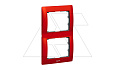 Galea Life - Рамка Metallic на 2 поста вертикальная, Magic Red от интернет-магазина amperkin.by