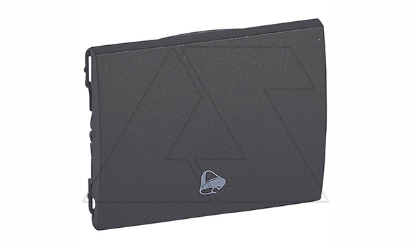 Galea Life - Клавиша для выключателя с пиктограммой звонка, Dark Bronze