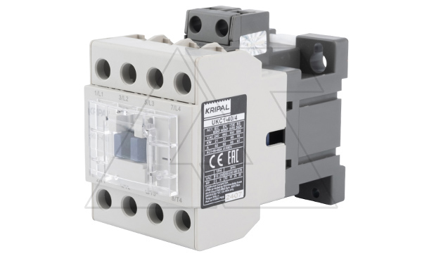 Контактор UKC1-40/4-00-230AC, 4P, 40A(AC-3), 60A(AC-1), 18.5kW(400VAC), Uк=230VAC