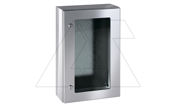 Щит ECOR моноблочный 800x600x250мм (ВxШxГ) с монтажной панелью, нерж. cталь, IP66