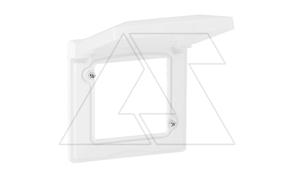 Valena Life - Рамка 1 пост с крышкой IP44, белая